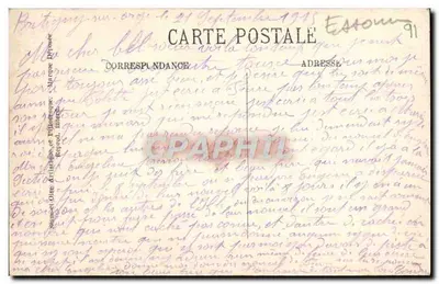 Montlhéry — Torre pitoresca de 6 plantas — Colección Paul Attorge, Serie 6-12 — Reverso