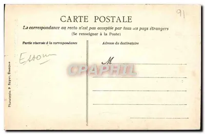 Etampes. Torre de Guinette — Editor P. Réyer, Étampes, n°95 — Verso