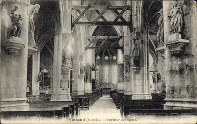 Vétheuil (S.-et-O.) — Interior da Igreja Nossa Senhora