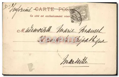 Companhia de Desembarque — A Artilharia da Escadra Leve — Marinha Francesa — A. Couturier, fotógrafo-editor, Toulon — Verso
