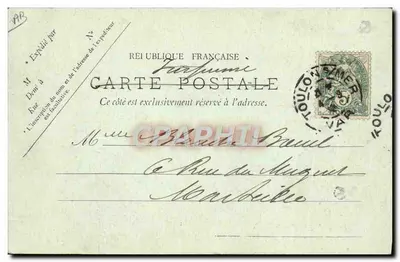 Lavagem do ponte de um Couraçado — A. Bougault, n° 617 — Verso