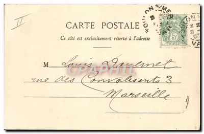 Toulon — Detalhe do navio 'Cournonne' — Cliché Giraud — Verso