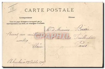 Lavagem do Pontão — no navio Patrie — Vistas Estereoscópicas — Verso