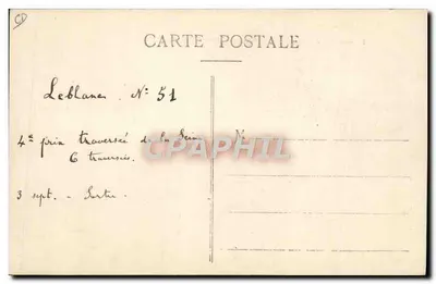 Grande Settimana dell'Aerostazione — Ricordo — Il Monoplano Blériot pilotato da un recordista mondiale in volo — Editore A. Labaty, 24, boulevard Capucines, Parigi — Verso