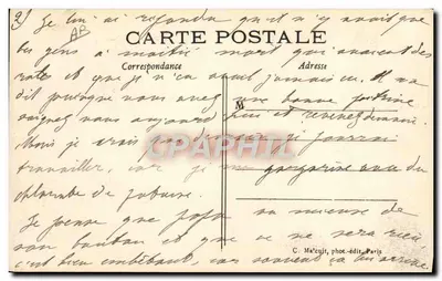 Os Pioneiros do Ar — O Avião sistema Wright pilotado pelo Sr. o Conde de LAMBERT em voo — C.M. n°21 — Verso