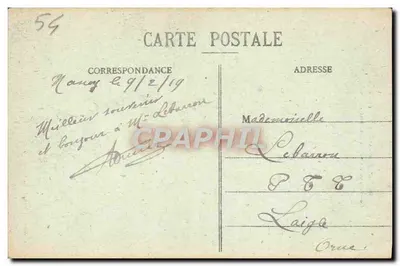 Nancy - Rue de la Constitution i Katedra — wydawnictwa złączone w Nancy, nr 16 — Rewers