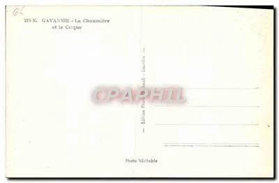 Gavarnie - Chaumière i Cirque — Wydawnictwo Foto Boulhaut - Lourdes — Rewers