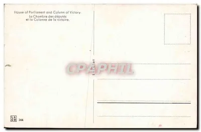 Berlim, Edifício do Reichstag com Coluna da Vitória — editor LA CO, n° 144 — Verso