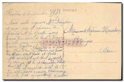 Lourdes — Bazylika, widok z boku i baseny — Wydawca: Katolicka Unia Lourdes, nr 28 — Rewers