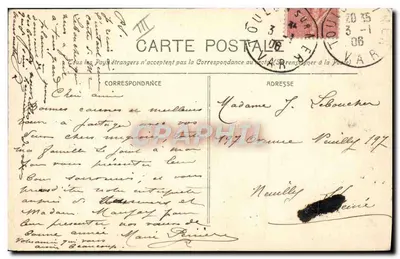 Ćwiczenia gimnastyczne na pokładzie — Marynarka Francuska 154 — Clavel Edit. Toulon — Rewers
