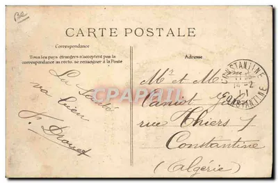 Aviation — Duray na biplanie H. Farman — silnik Gnôme — wydawca E.D. n°77 — Rewers