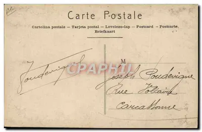 Piloto de Aviação — Delagrange — EOK Paris — Verso