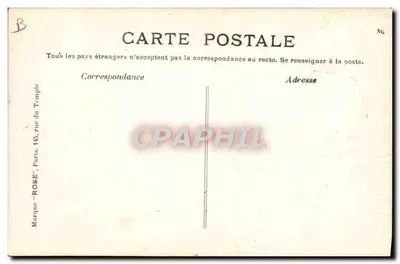Blériot sobre monoplan 23 em Reims — 26 de agosto de 1909 — edição Rose — Verso