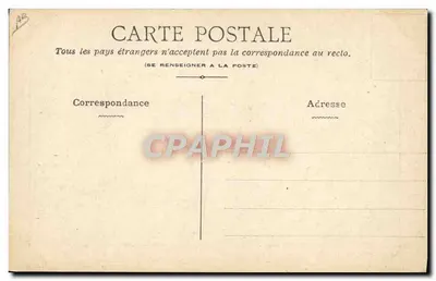 Noguès na swoim samolocie Voisin — Lyon-Aviation 7-15 maja 1910 — A. Labaty, 24 bulwar Capucines, Paryż — Rewers
