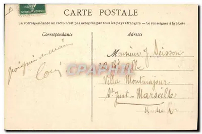 Il Tenente BYASSON, su Biplano H. Farman — Cartolina con timbro 5c — Verso