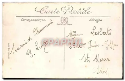 Chaumont — Panorama e Vale da Suire — LL. Selecta — Verso