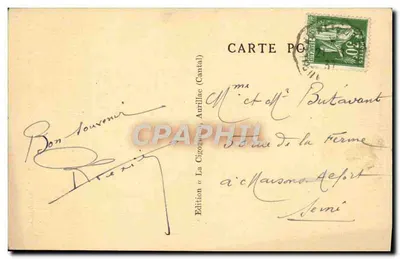 Le Lioran — Paesaggio sulla Alta Vallee della Cère — I Più Belli Siti del Cantal — Edizione La Cigogne (Cantal) — Verso