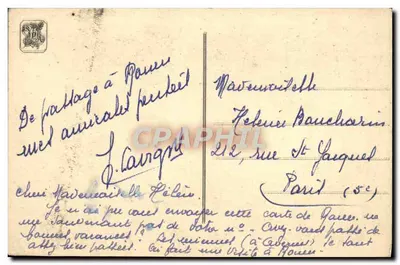 Joana d'Arc no Bucher — A oração pela França e pela Paz — M. Real del Sarte, Prêmio Nacional — Verso