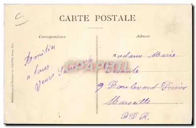 Nice - Grande Encontro de Aviação (10-25 Abril 1910) — Edição Guilletta, Nice — Verso