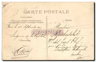Aubrun sobre Monoplan "Blériot" — Modelo depositado n°208 — Editor ELD — Verso