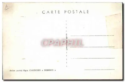 Avión postal ligero CAUDEON « SIMOUN » — Combière, Macon — Reverso