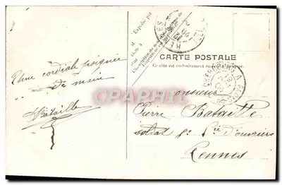 Cherbourg — Port wojskowy — Kasernowanie i kaplica marynarki — V.P. Paris. Nr 118 — Rewers