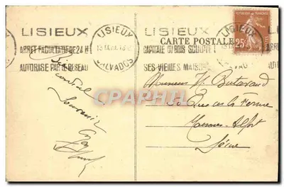Lisieux — Algemene uitzicht — G.B. uitgever — Achterkant