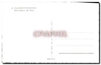Clermont-Ferrand — Notre-Dame du Port — C.A.P. Paris — Rewers