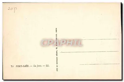Port-Saïd — Il molo — L.L. — Verso