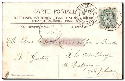 Kwiaty w słoiku — K. Wydawcy Paryż, seria 899 — Rewers