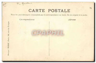 Paulhan sobre biplano "Voisin" — Locomoção aérea — editor ROSE, n°39 — Verso