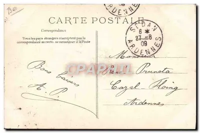 Het vliegtuig van M. Ader — Sport - Vliegtuigbouw — Uitgever E.D. n°19 — Achterkant