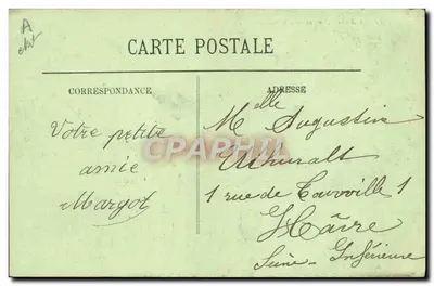 Garros, sur monoplan Blériot — LL — éditeur LL, n° 197 — Verso
