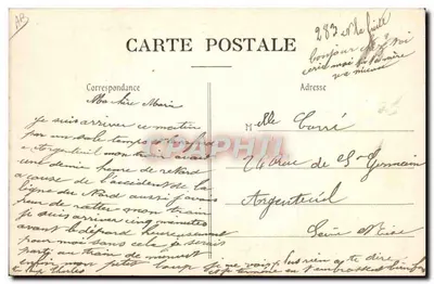 Aeroporto do Campo de Châlons — Monoplano Nieuport em Virada — Livraria Militar Guérin, Mourmelon — Verso