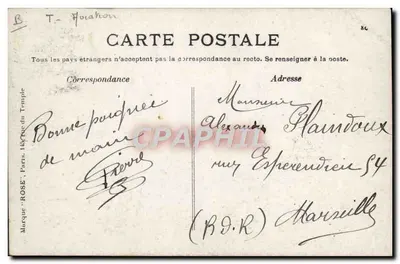 Hubert Latham al volante del suo monoplano "Antoinette" — Locomozione aerea — editore Rose, n°36 — Verso