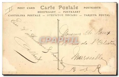 A AVIAÇÃO EM PARIS — Monoplano em pleno voo passando sobre a Avenida Nicolas II. — ND Fot. — n° 3426 — Verso