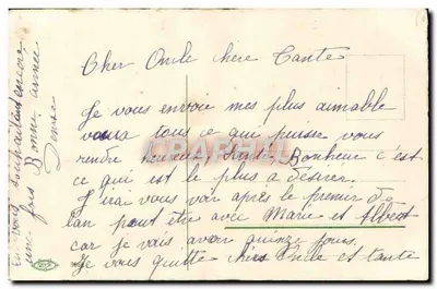 Arranjo de flores e galhos de pinheiro — Boa Ano — editor desconhecido, n° de série 366 — Verso