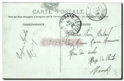 Rouen — Ogólny widok z mostu transbordeur — LL. — Rewers