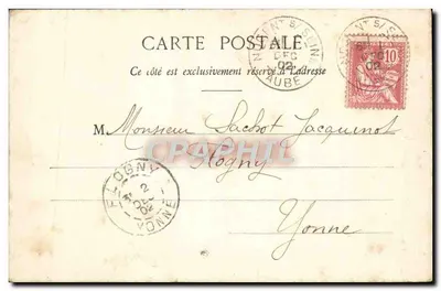 Muzeum w Nogent-sur-Seine — rzeźba 'Au But' Alfreda Boucher — Wyd. Lab. Boisaint, Nogent — Rewers