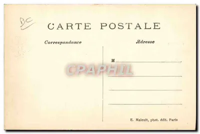 Aviação — Monoplano Blériot pilotado por Conneau (L'Beaumont) vencedor de Paris-Rome — E. M. — Verso