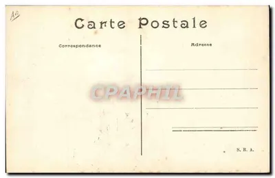 Cartolina d'epoca Curtiss vole su suo biplano — serie 55 — editore S.R.A. — Verso