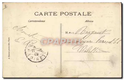 M. o Conde de LAMBERT pilotando um Aéroplane sistema Wright — J.H. — n°1132 — Verso