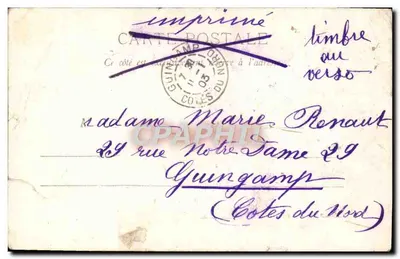 Vue Générale — A. R. — éditeur A. R. (imprimé sur la carte) — Achterkant