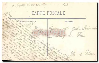 Arras — Rathaus und kleine Place vor dem Krieg 1914 — LL — Rückseite