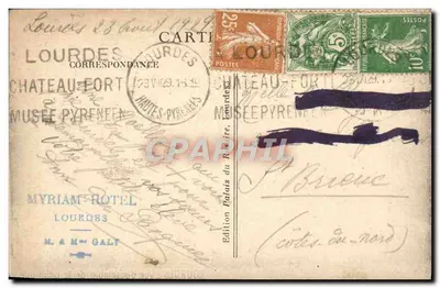 Lourdes — Ogólny widok Bazyliki — Wydawnictwo Château-Port — Rewers