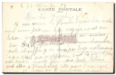 Lourdes — A Aparição da Santa Virgem a Bernadette Soubirous — Edição fotográfica Ochira em Lourdes — Verso