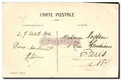 Lourdes — Widok jaskini — Wydanie F. Viron, nr 35 — Rewers