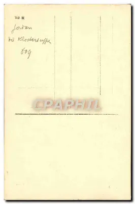 Sala interna de um convento — cena de vida religiosa — editor não identificado, n° de série 752 — Verso
