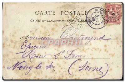 Jeanne d'Arc, door Rude — standbeeld aan de Borjoune — Collecties ND Fot. n°74 — Achterkant