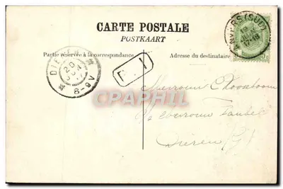 Anvers. A Estação vista da Praça. — Editor desconhecido, número de série não visível. — Verso